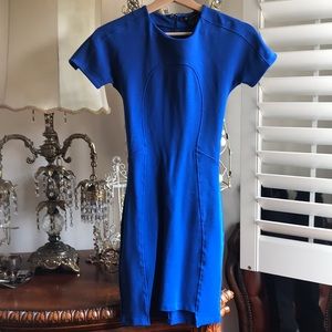 French Connection body con royal blue dress 0